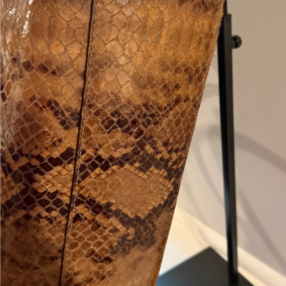 MICHAEL Michael Kors Hamilton Python-Embossed Lea… - image 9